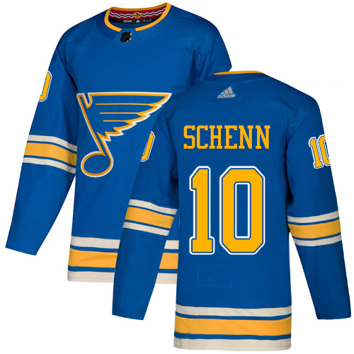 Adidas St. Louis Blues #10 Brayden Schenn Blue Alternate Authentic Stitched Jersey Men's