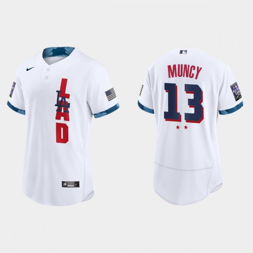 Los Angeles Los Angeles Dodgers #13 Max Muncy 2021 All Star Game Authentic White Jersey Men's