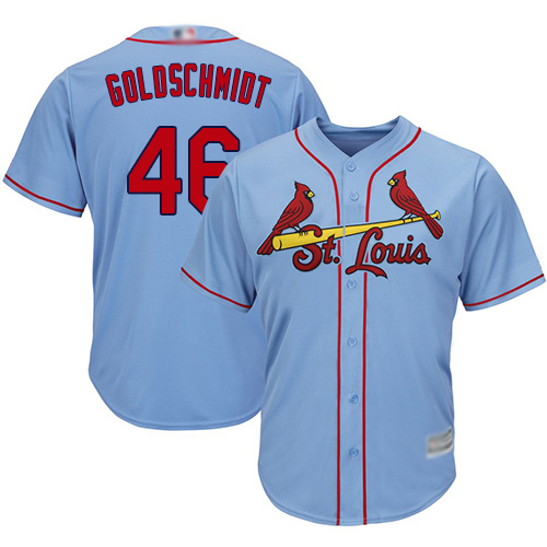 St.Louis Cardinals #46 Paul Goldschmidt Light Blue New Cool Base Stitched Jersey Men's