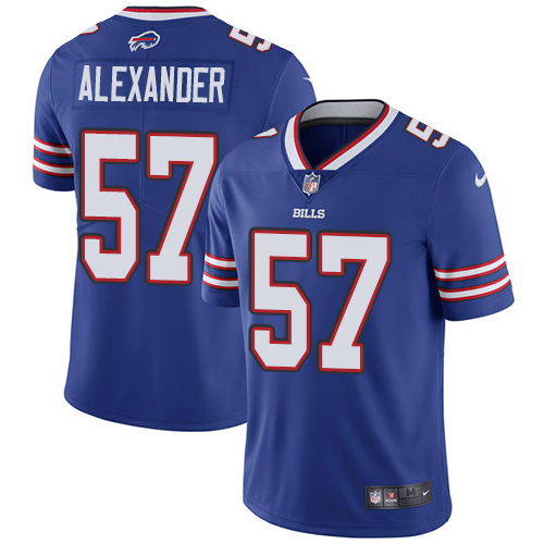 Buffalo Bills #57 Lorenzo Alexander Royal Blue Team Color Men's Stitched Vapor Untouchable Limited Jersey Men's