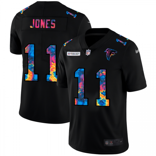 Atlanta Atlanta Falcons #11 Julio Jones Men's Multi-Color Black 2020 Crucial Catch Vapor Untouchable Limited Jersey Men's