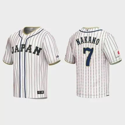 Takumu Nakano Japan Baseball 2023 World Baseball Classic Jersey – White