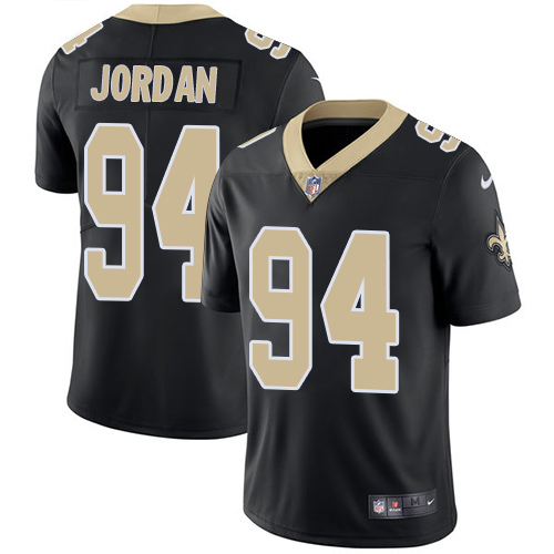 New Orleans Saints #94 Cameron Jordan Black Team Color Youth Stitched Vapor Untouchable Limited Jersey Youth