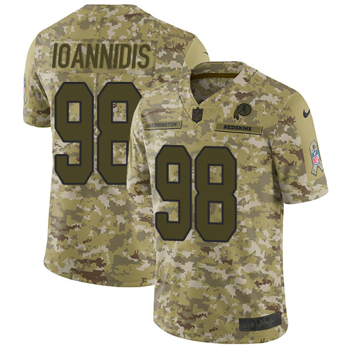 Washington Commanders #98 Matt Ioannidis Camo Men's Stitched Limited 2018 Salute To Service Jersey Men's