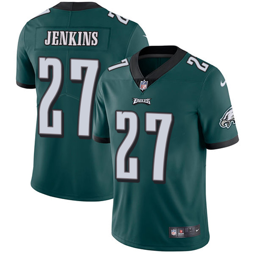Philadelphia Eagles #27 Malcolm Jenkins Midnight Green Team Color Men's Stitched Vapor Untouchable Limited Jersey Men's