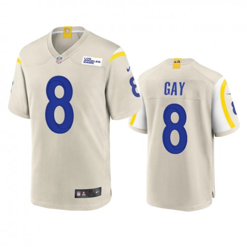 Los Angeles Los Angeles Rams #8 Matt Gay Men's Game Jersey - Bone Men's