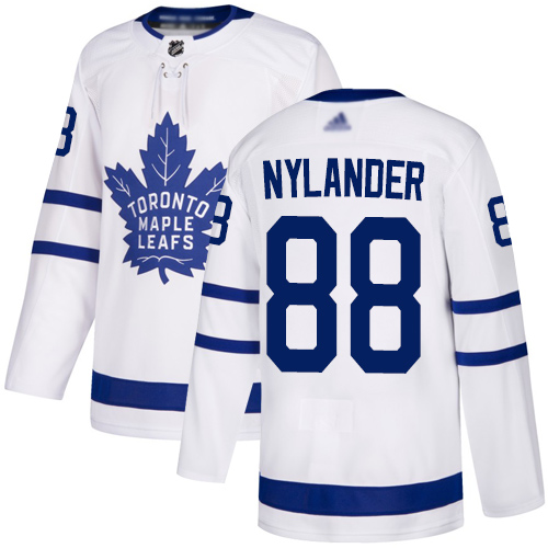 Adidas Maple Toronto Maple Leafs #88 William Nylander White Road Authentic Stitched Jersey Men's