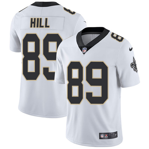New Orleans Saints #89 Josh Hill White Men's Stitched Vapor Untouchable Limited Jersey Men's