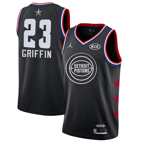 Detroit Pistons #23 Blake Griffin Black Womens Jordan Swingman 2019 All-Star Game Jersey Womens
