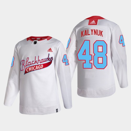 Chicago Chicago Blackhawks #48 Wyatt Kalynuk Men's White One Community Night Jersey Men's