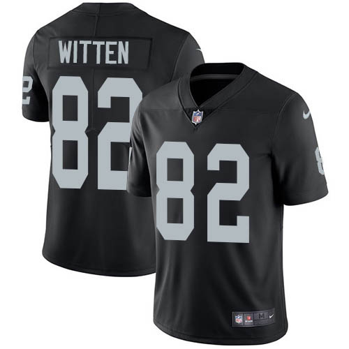 Las Vegas Raiders #82 Jason Witten Black Team Color Men's Stitched Vapor Untouchable Limited Jersey Men's