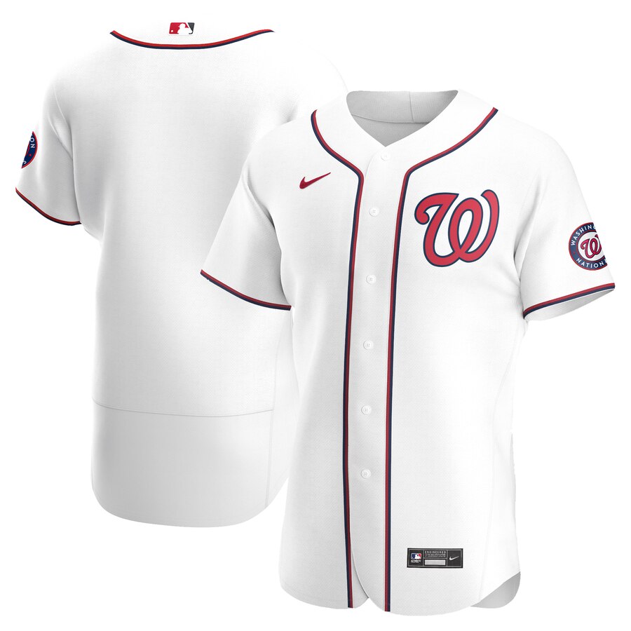 Washington Nationals Men's White Home 2020 Authentic Team Jersey