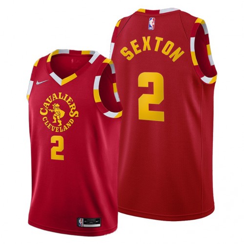 Cleveland Cleveland Cavaliers #2 Collin Sexton Mens 2021-22 City Edition Red Jersey Mens