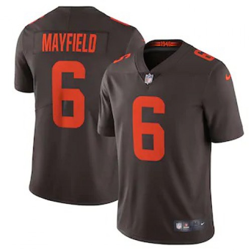 Cleveland Cleveland Browns #6 Baker Mayfield Men's Brown Alternate 2020 Vapor Limited Jersey Men's