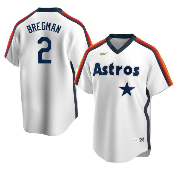 Men's Youth Women's Houston Astros 2 Replica Cooperstown Collection White Home Alex Bregman Jersey