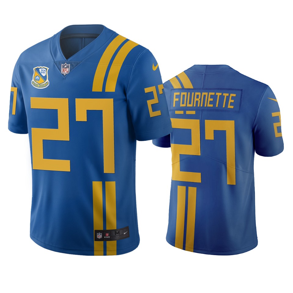 Jacksonville Jaguars #27 Leonard Fournette Royal Vapor Limited City Edition Jersey