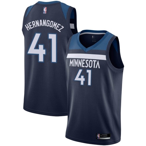 Minnesota Timberwolves #41 Juan Hernangomez Navy Blue Womens Authentic Icon Edition Jersey Womens