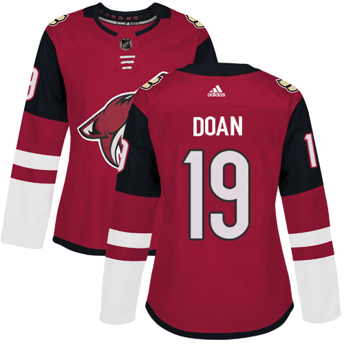 Adidas Arizona Coyotes #19 Shane Doan Maroon Home Authentic Women's Stitched Jersey Womens