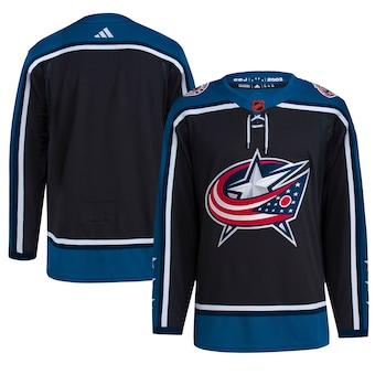 Columbus Blue Jackets Blank Men's Adidas Reverse Retro 2.0 Authentic Player Jersey - Navy
