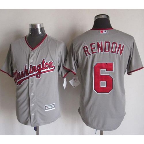 Washington Nationals #6 Anthony Rendon Grey New Cool Base Stitched Jersey Men's