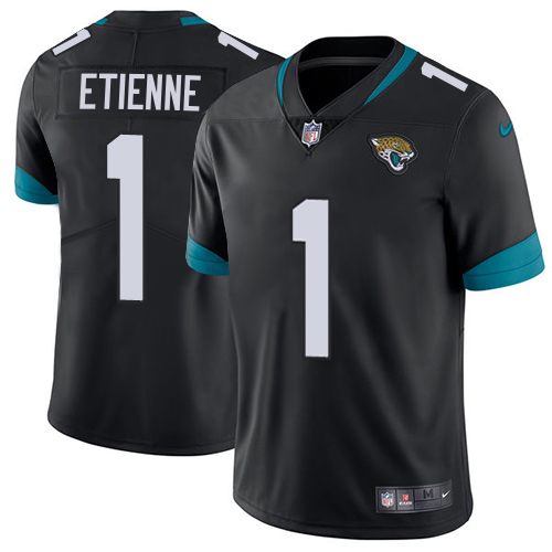 Jaguars #1 Travis Etienne Black Team Color Youth Stitched Vapor Untouchable Limited Jersey