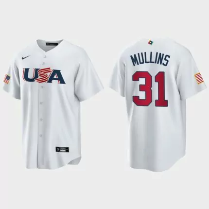 Cedric Mullins Baltimore Orioles 2023 World Baseball Classic USA Replica Jersey – White