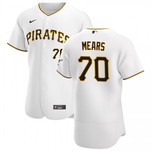 Pittsburgh Pittsburgh Pirates #70 Nick Mears Men's White Home 2020 Authentic Player Jersey Men's