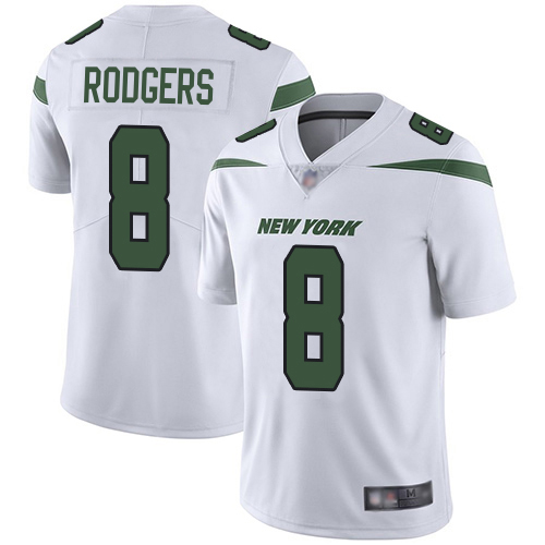 Jets #8 Aaron Rodgers White Youth Stitched Vapor Untouchable Limited Jersey
