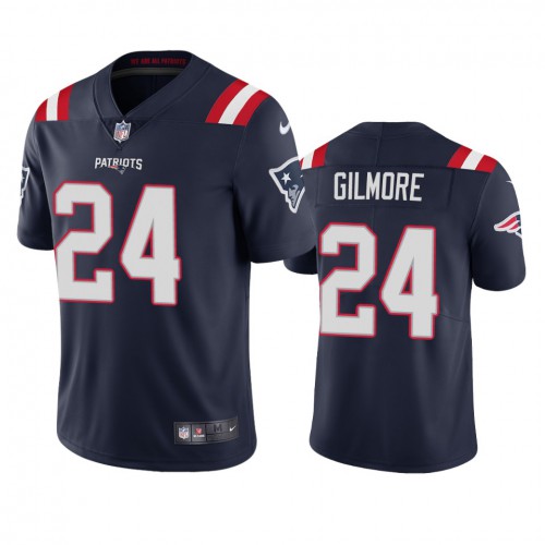 New England New England Patriots #24 Stephon Gilmore Men's Navy 2020 Vapor Limited Jersey Men's
