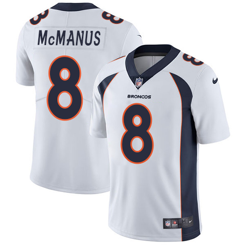 Denver Broncos #8 Brandon McManus White Men's Stitched Vapor Untouchable Limited Jersey Men's