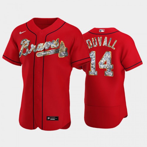 Atlanta Atlanta Braves #14 Adam Duvall Men's Diamond Edition Jersey - Red Men's
