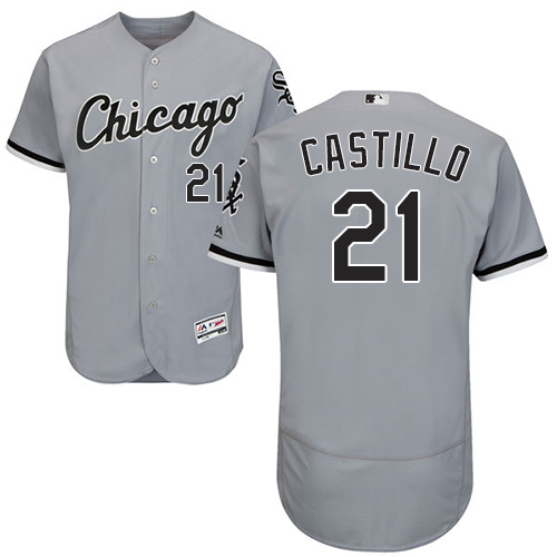 Chicago White Sox #21 Welington Castillo Grey Flexbase Authentic Collection Stitched Jersey Men's