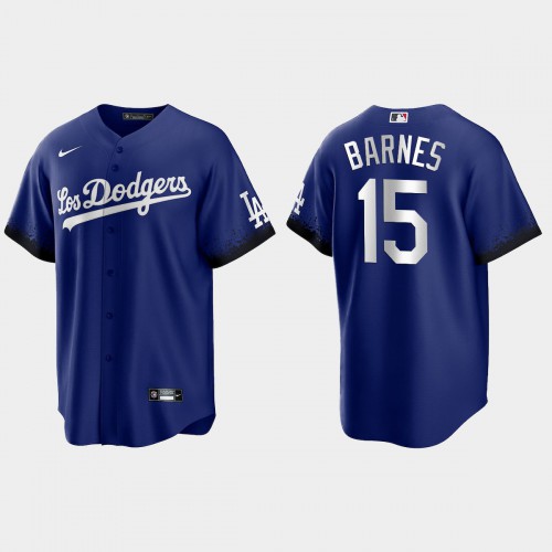Los Angeles Los Angeles Dodgers #15 Austin Barnes Men's 2021 City Connect Game Jersey Royal Men's