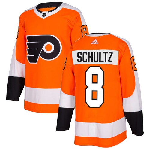 Adidas Philadelphia Flyers #8 Dave Schultz Orange Home Authentic Stitched Youth Jersey Youth