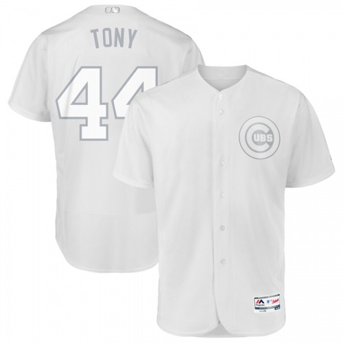 Chicago Chicago Cubs #44 Anthony Rizzo Tony Majestic 2019 Players' Weekend Flex Base Authentic Player Jersey White Men's