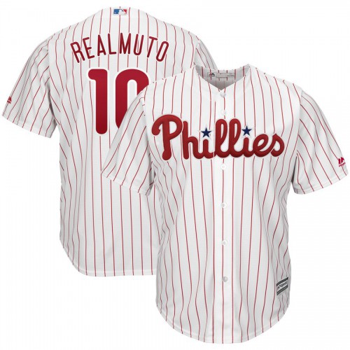 Philadelphia Philadelphia Phillies #10 JT Realmuto Majestic Home Cool Base Player Jersey White Men's