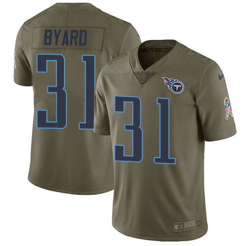 Tennessee Titans #31 Kevin Byard Olive Men's Stitched Limited 2017 Salute To Service Jersey Men's
