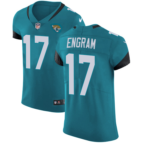 Jaguars #17 Evan Engram Teal Green Alternate Men's Stitched New Elite Jersey