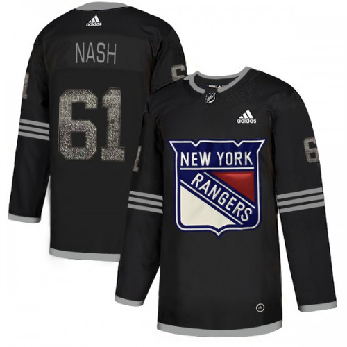 Adidas New York Rangers #61 Rick Nash Black Authentic Classic Stitched Jersey Men's