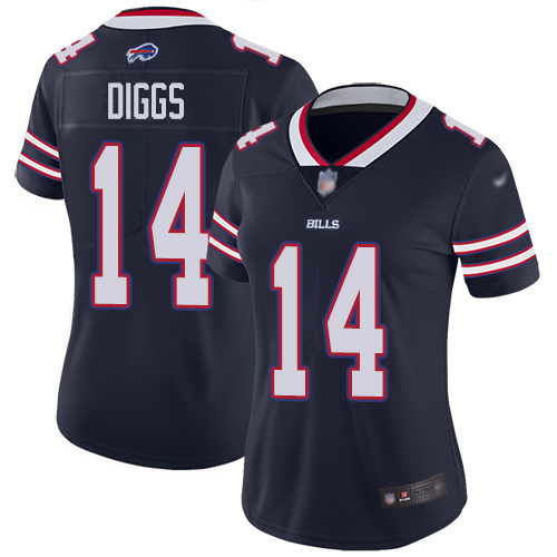 Bills #14 Stefon Diggs Navy Women's Stitched Limited Inverted Legend Jersey
