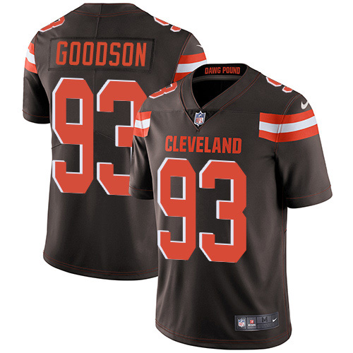 Cleveland Browns #93 B.J. Goodson Brown Team Color Youth Stitched Vapor Untouchable Limited Jersey Youth
