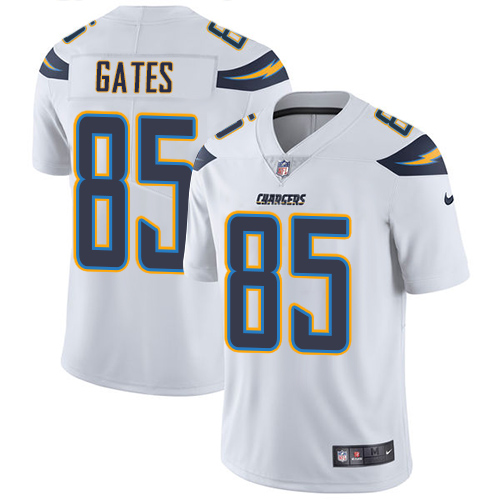 Los Angeles Chargers #85 Antonio Gates White Men's Stitched Vapor Untouchable Limited Jersey Men's