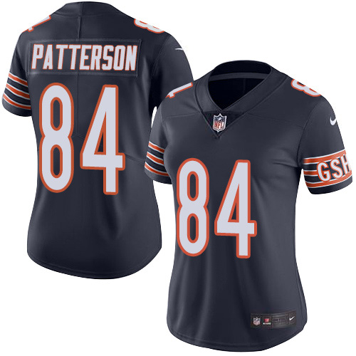 Chicago Bears #84 Cordarrelle Patterson Navy Blue Team Color Women's Stitched Vapor Untouchable Limited Jersey Womens