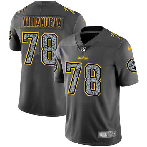 Pittsburgh Steelers #78 Alejandro Villanueva Gray Static Youth Stitched Vapor Untouchable Limited Jersey Youth