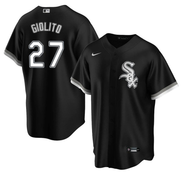 Men's Youth Women's Chicago White Sox 27 Replica 2020 Black Alternate Lucas Giolito Jersey