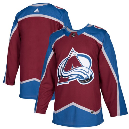 Adidas Avalanche Blank Burgundy Home Authentic Stitched Jersey