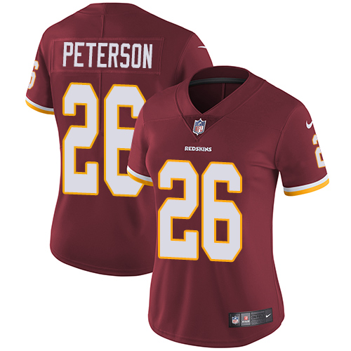Washington Commanders #26 Adrian Peterson Burgundy Red Team Color Women's Stitched Vapor Untouchable Limited Jersey Womens