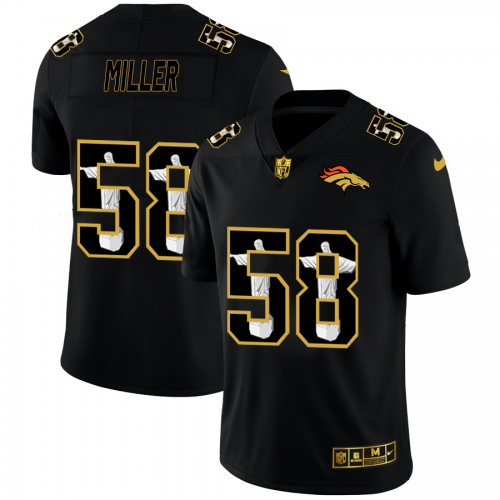 Denver Denver Broncos #58 Von Miller Men's Carbon Black Vapor Cristo Redentor Limited Jersey Men's