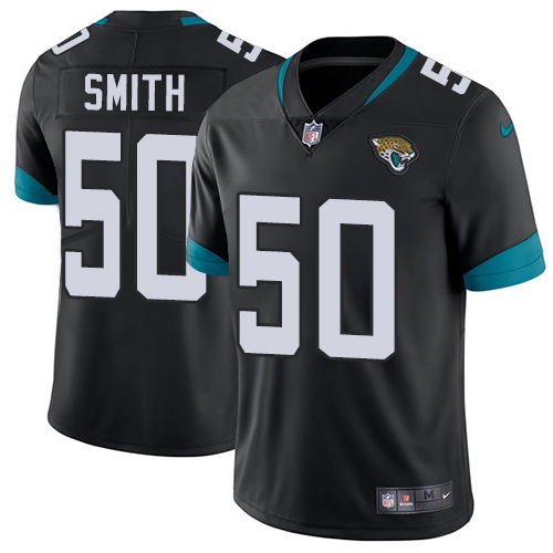 Jacksonville Jaguars #50 Telvin Smith Black Team Color Men's Stitched Vapor Untouchable Limited Jersey Men's