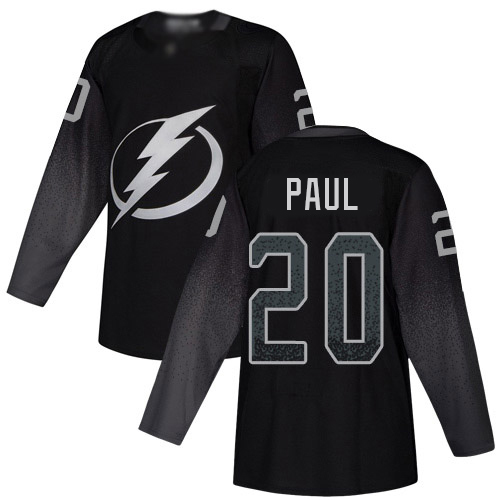 Adidas Tampa Bay Lightning #20 Nicholas Paul Black Alternate Authentic Stitched Youth Jersey Youth